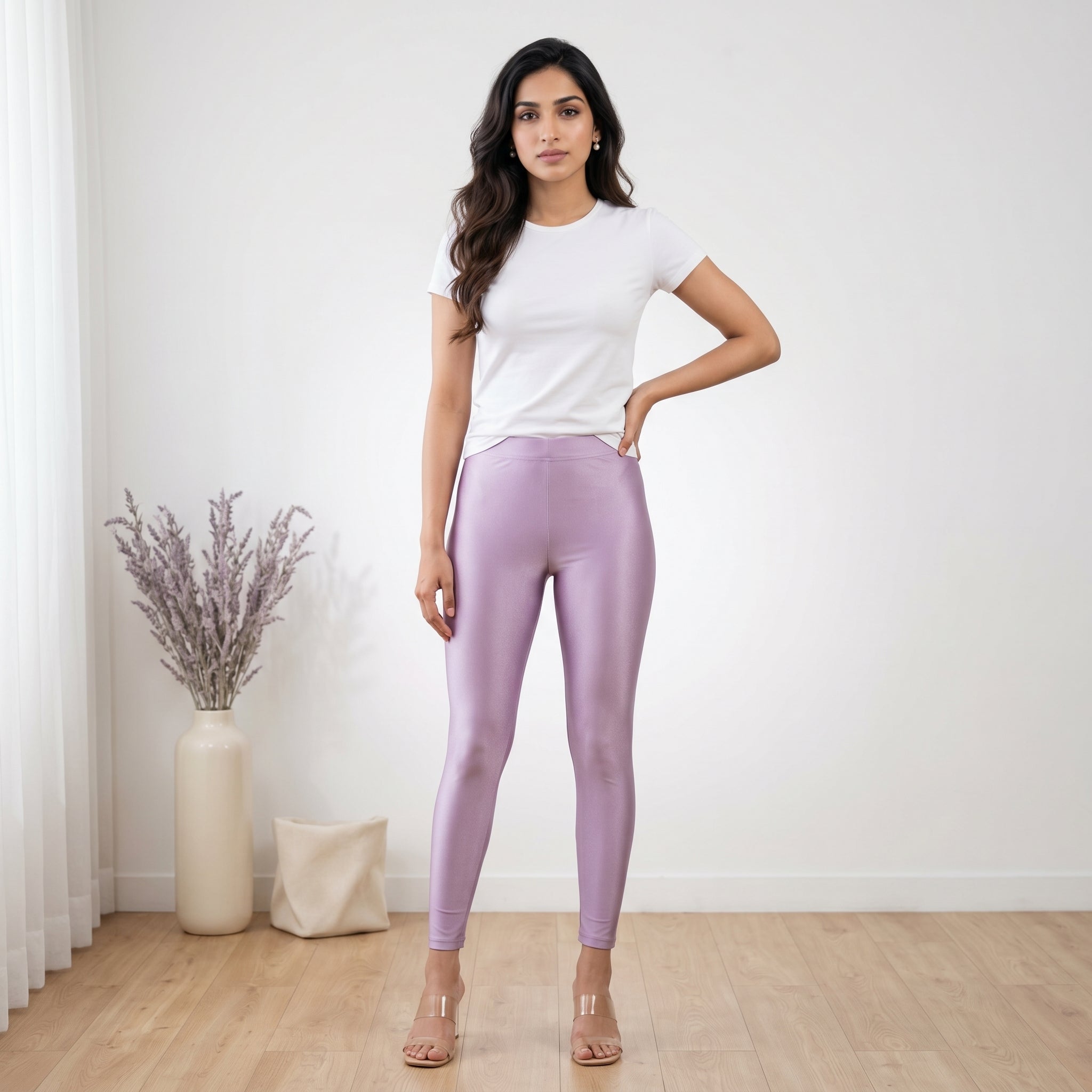 Lavender Shimmer Leggings
