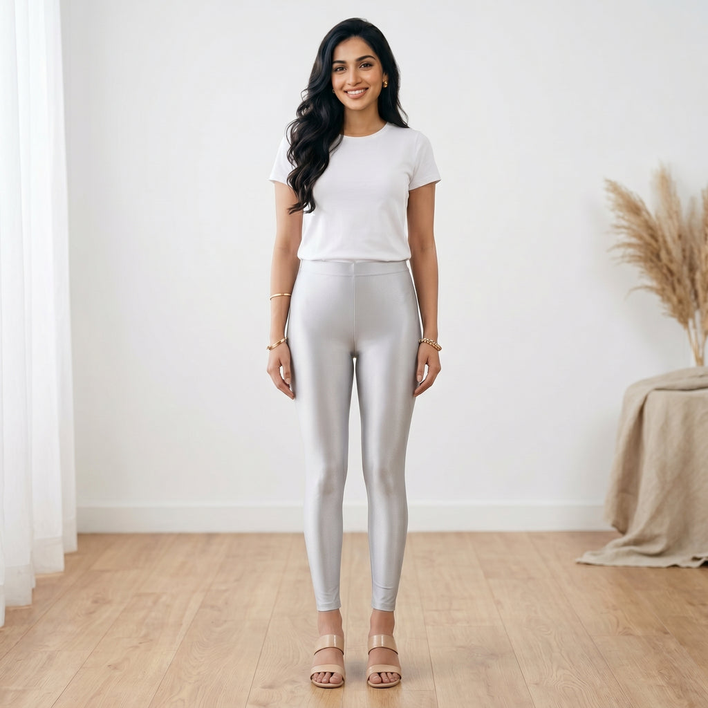 Silver Shimmer Leggings
