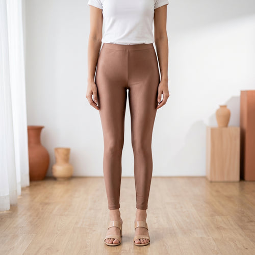 Brown Shimmer Leggings