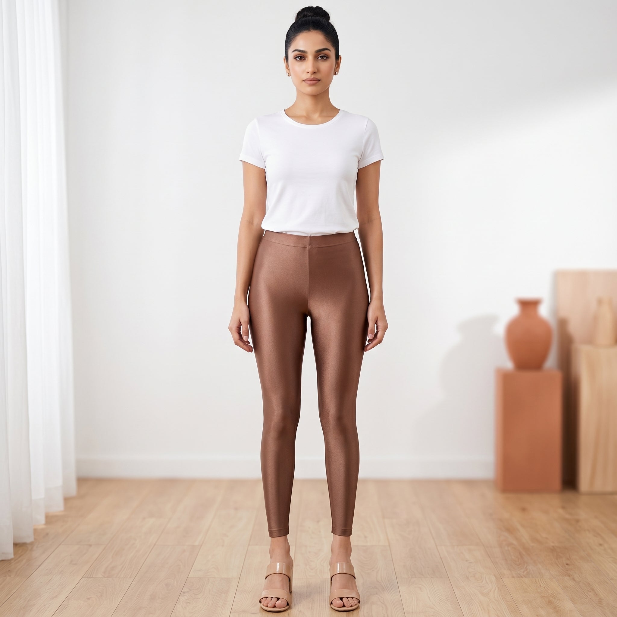 Brown Shimmer Leggings