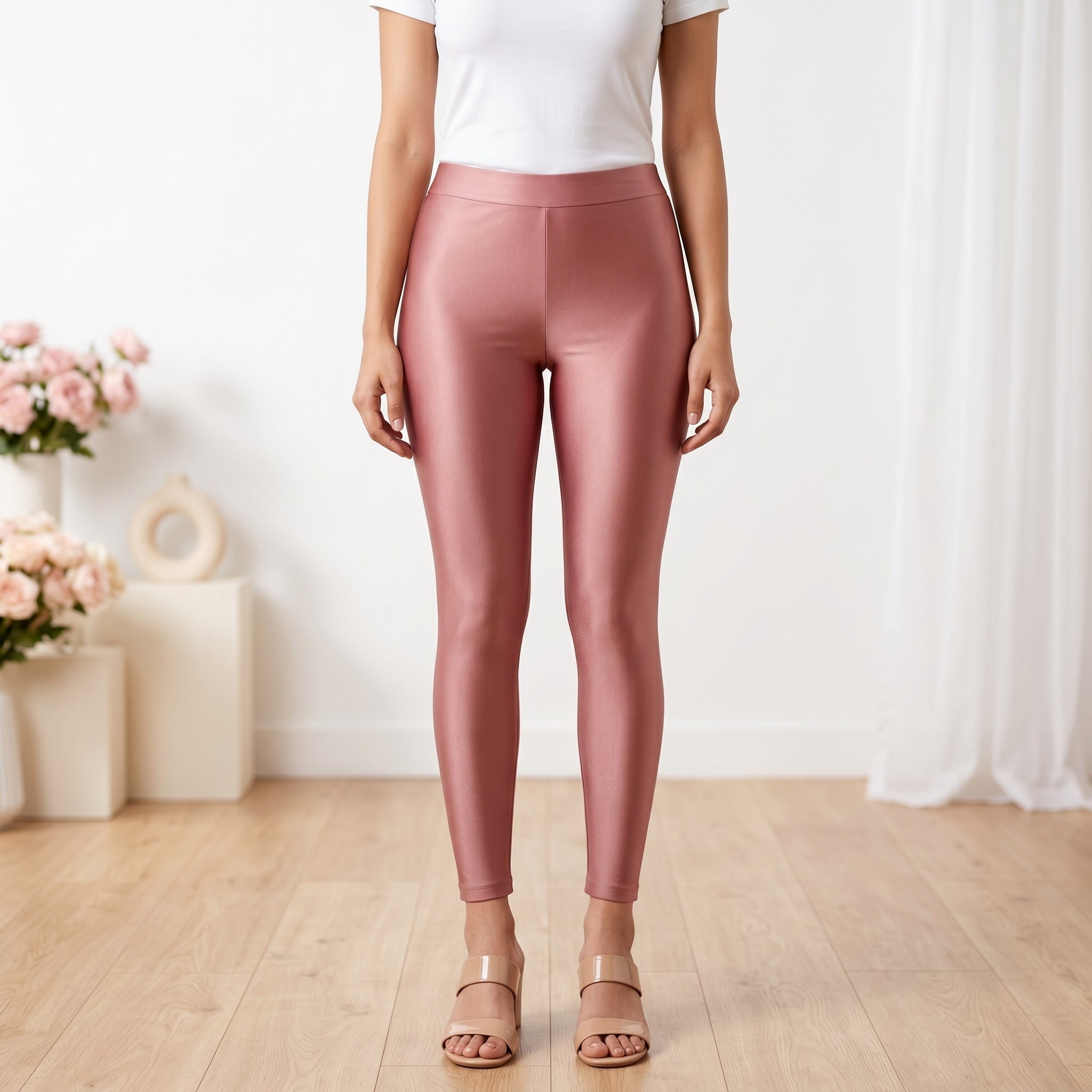 Rose Gold Shimmer Leggings