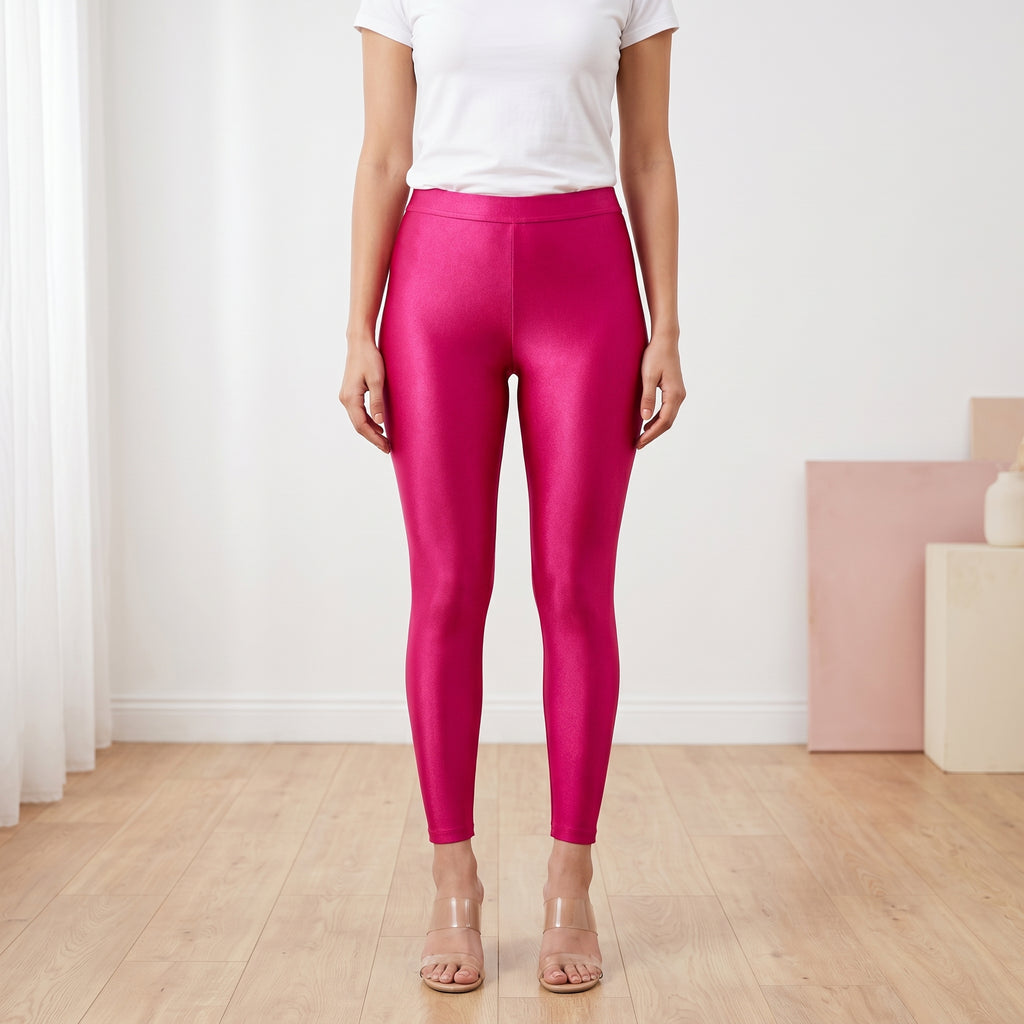 Pack of 3 Nylon Stretch Shimmer Leggings