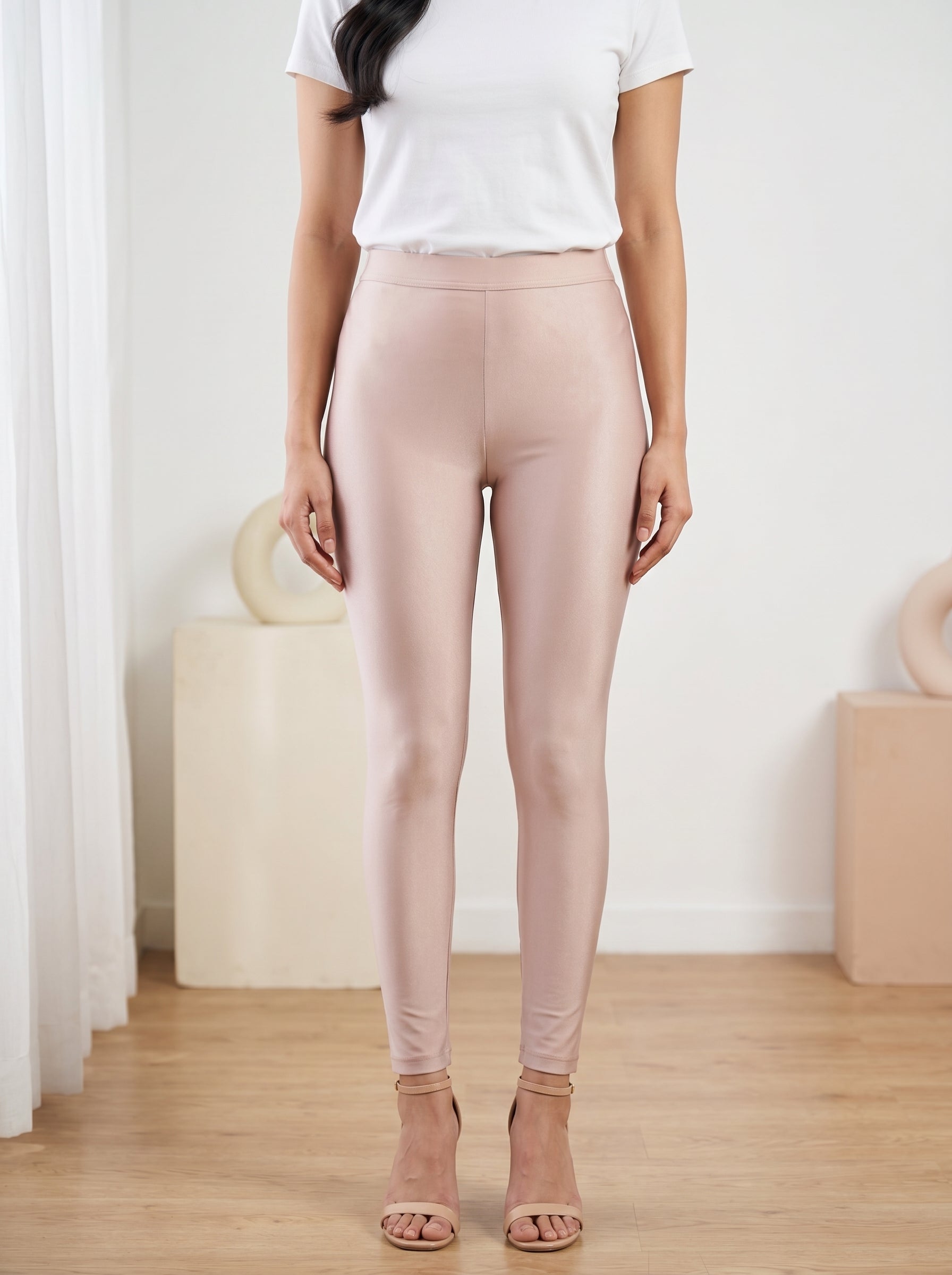 Pack of 3 Nylon Stretch Shimmer Leggings